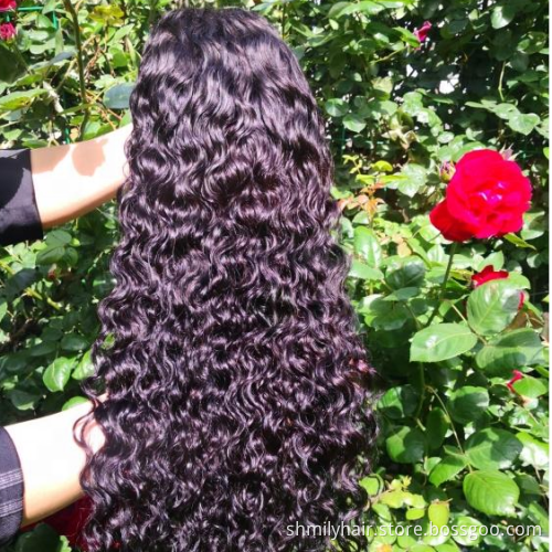 Brazilian Hair Wigs With Closure HD Lace Front 13x6 Wigs Natural Wet Curls Cuticle Aligned Virgin Human Hair Wig